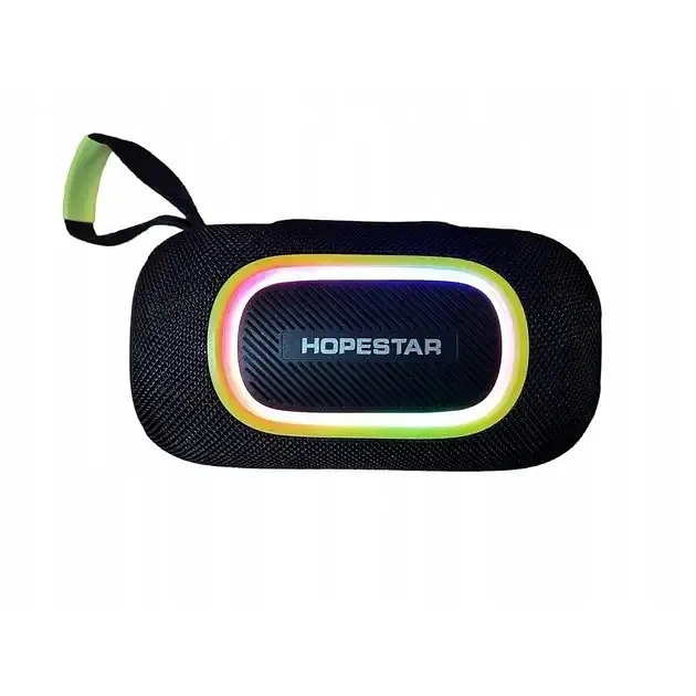 Колонка портативная Hopestar P65 20W Bluetooth + подсветка RGB LED черная - фото 5