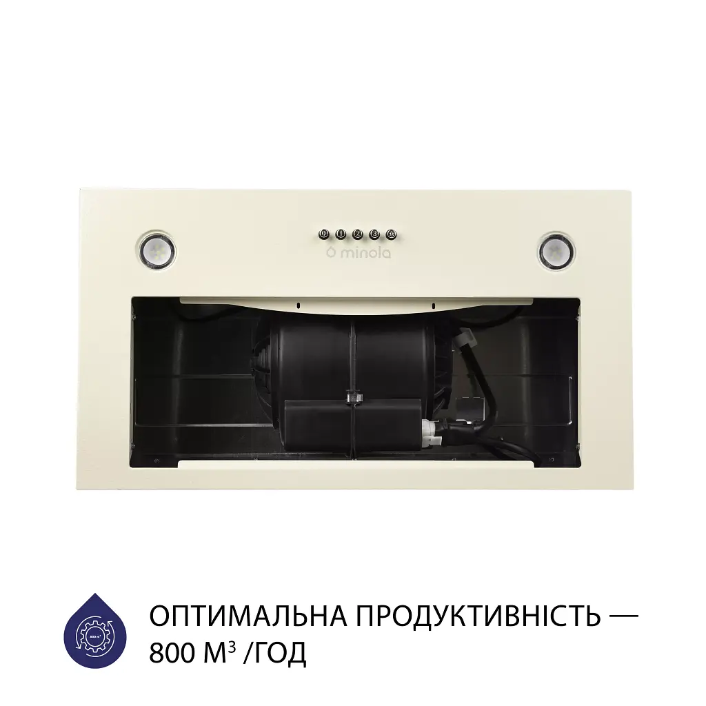 Вытяжка полновстраиваемая Minola HBI 5327 IV 800 LED - фото 3