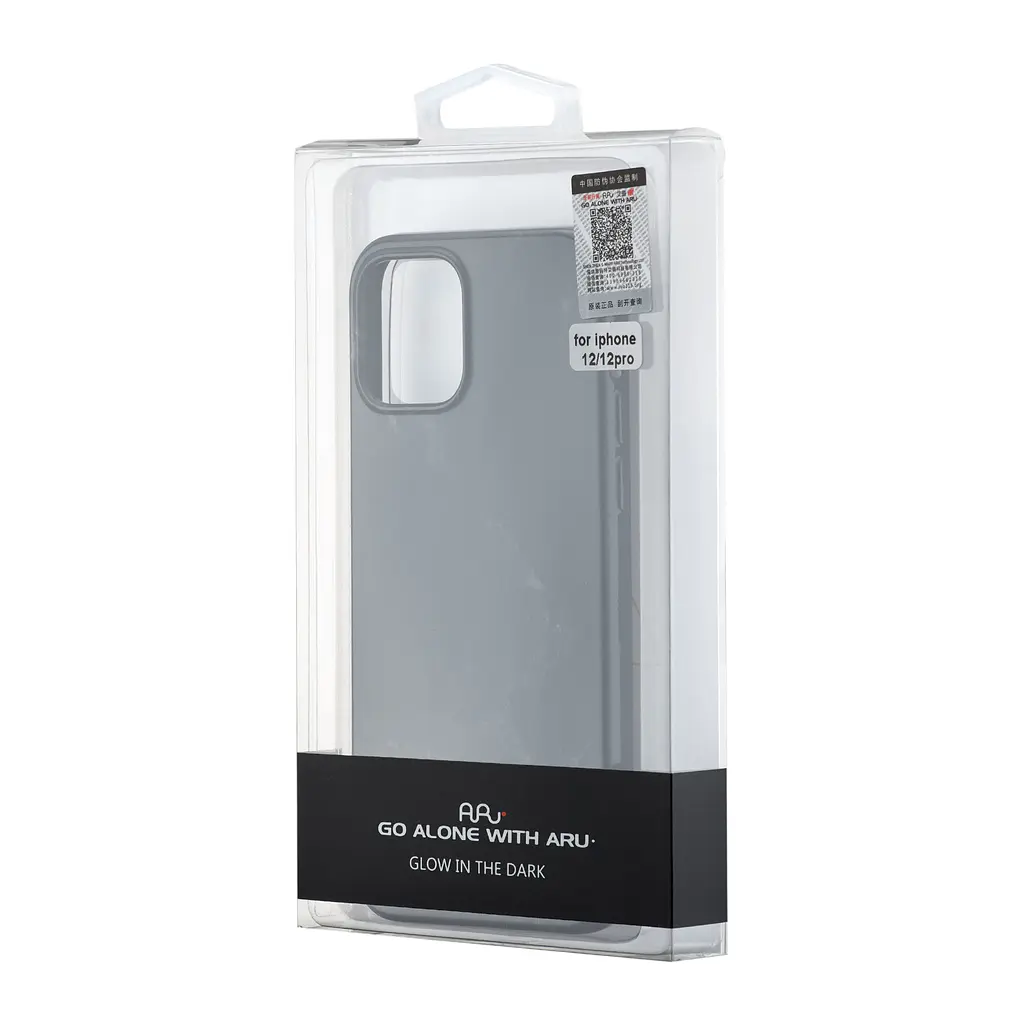 Чохол Lum Neon (світяться у темряві) iPhone 12 Marble Black - фото 2
