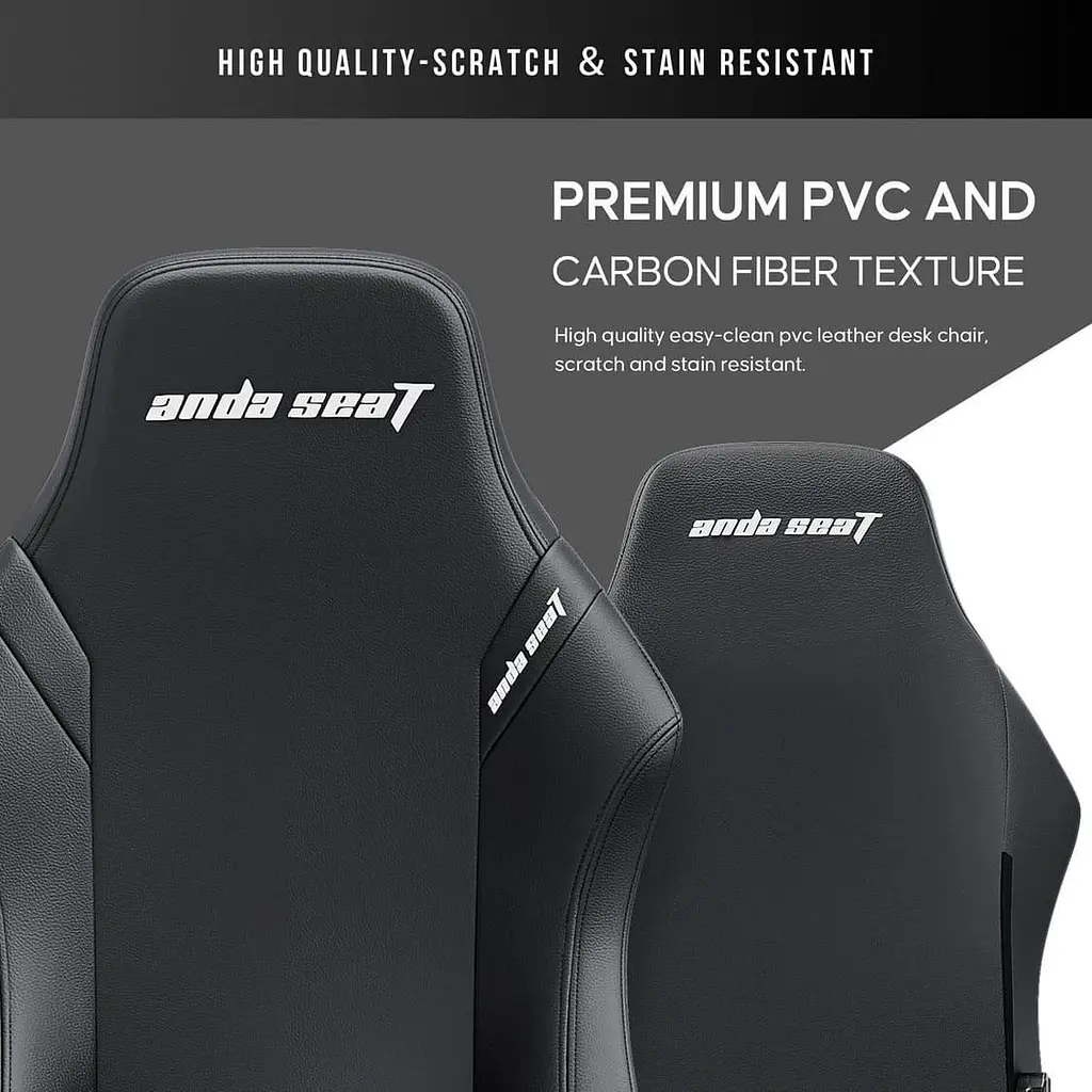Ігрове крісло Anda Seat Luna L Black (AD18-44-B-PV) - фото 10