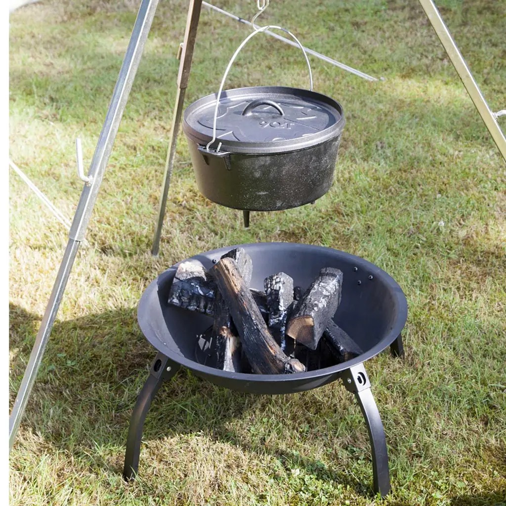 Казан з кришкою Bo-Camp Dutch Oven Cast Iron 31 cm / 7.1 L Black (2122415) - фото 4