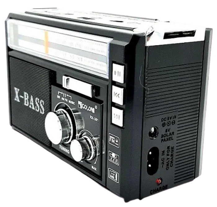 Радіоприймач GOLON RX-381 USB+SD Чорний