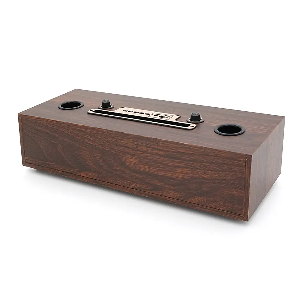 Колонка Kisonli G102 Bluetooth 5.3,Two microphone, 2х8W, 1800mAh, USB/TF/BT/AUX, DC: 5V, BOX, Brown, Q8 - фото 4