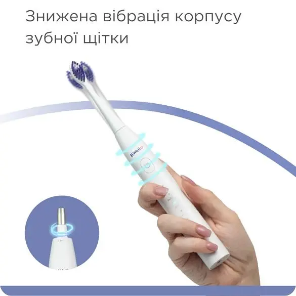 Електрична звукова зубна щітка чорна PRO-850 B.Well - фото 9