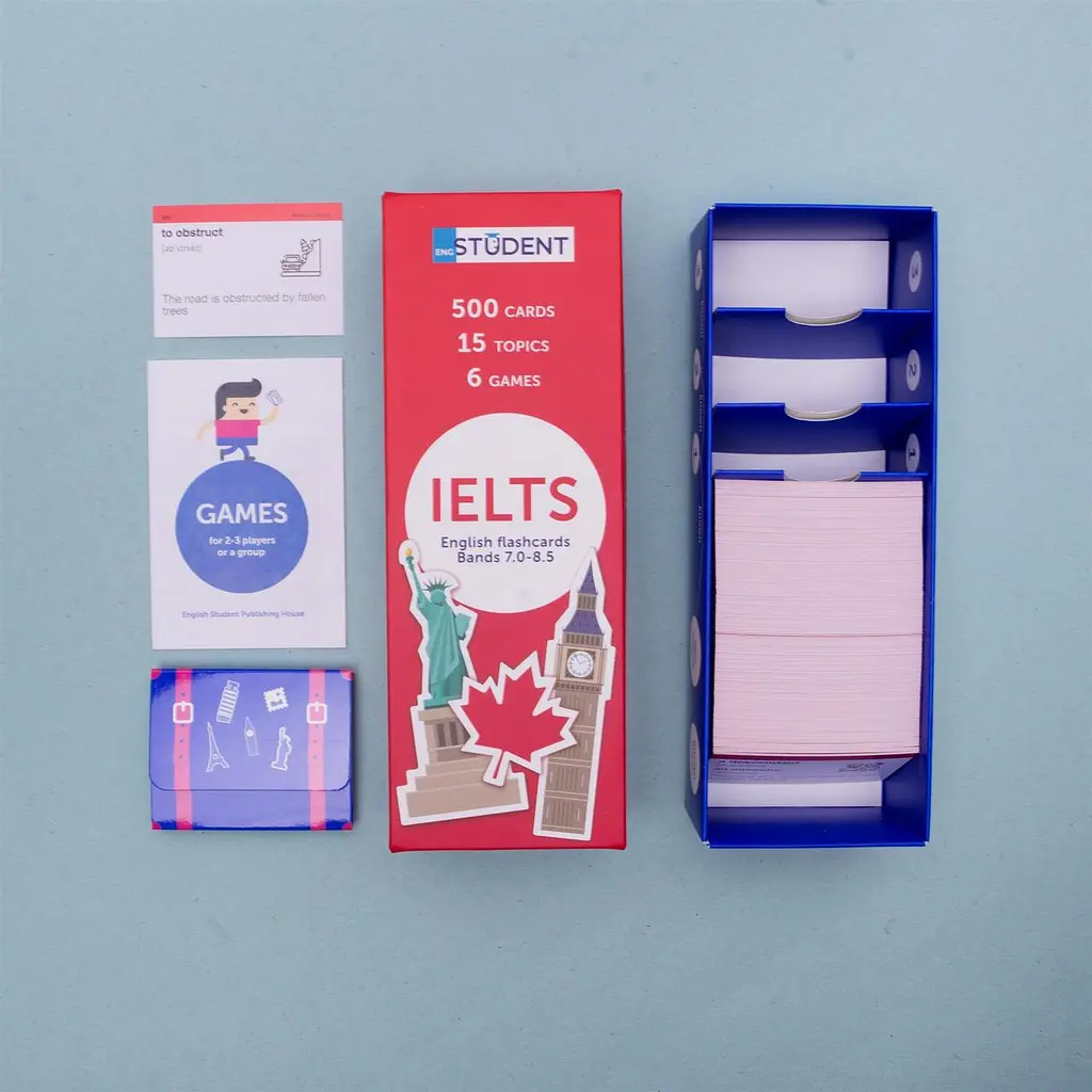 Картки для вивчення англійської мови English Student. IELTS (english to english) - фото 2