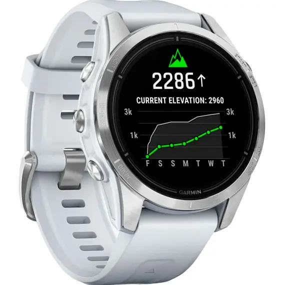 Смарт-годинник Garmin Epix Pro Gen 2 42mm Silver w. Whitestone Band (010-02802-00/01) - фото 3