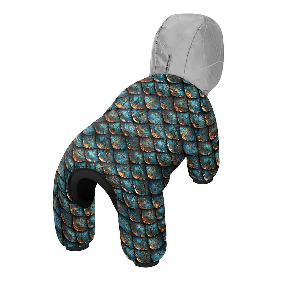 Комбинезон для собак Collar Waudog Clothes рисунок "Луска", M35, В 59-62 см, С 37-40 см - фото 2