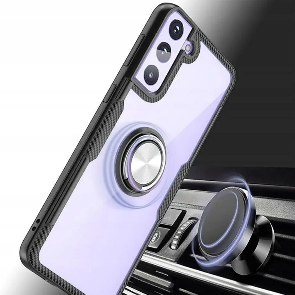 Чохол Primolux Ring Magnetic Stand для Samsung Galaxy S22 (SMS901) Black - фото 4