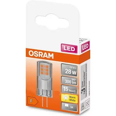 Лампочка Osram LED PIN30 2,6W/827 12V CL G4 (4058075431997) - фото 3