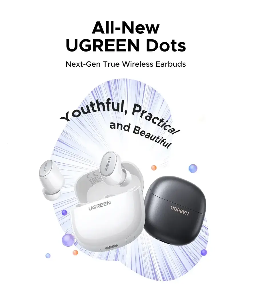 Навушники UGREEN WS220 Dots white (UGR-75627) - фото 3