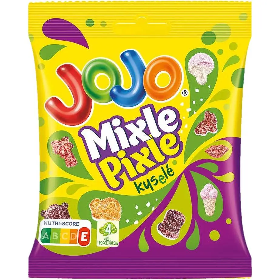 Цукерки желейні JOJO Mixle Pixle Sour з фруктовими смаками 80 г