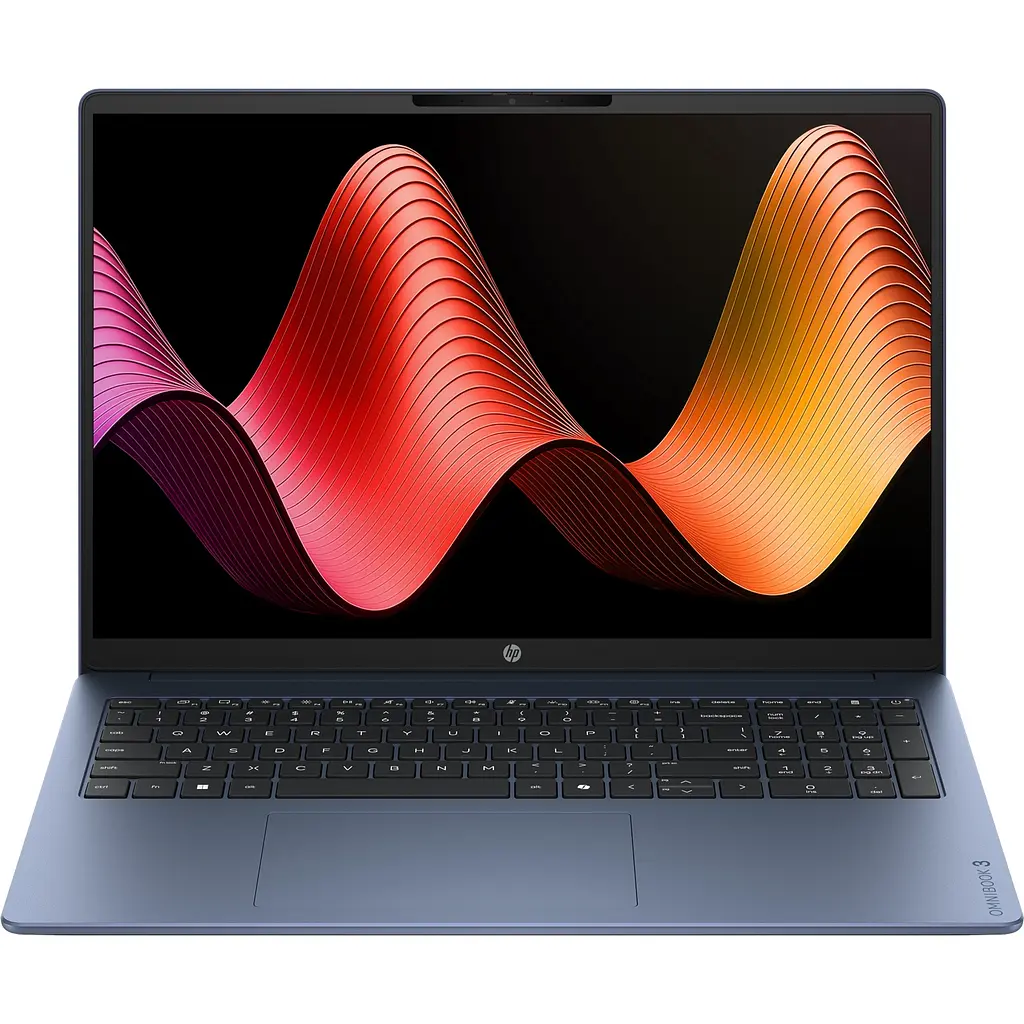 Ноутбук HP OmniBook 3 16-by0037ua 2K IPS,300n/Ryzen 5 40 (4.3)/16Gb/SSD512Gb/Radeon/DOS/Синій (DM8H3EA)