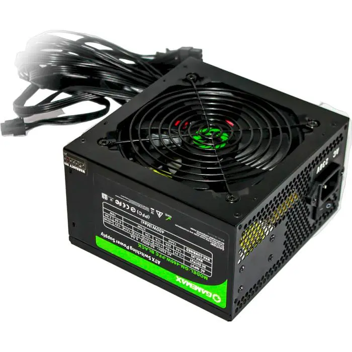 Блок живлення GameMax 400W (GM-400-PFC Black) - фото 3