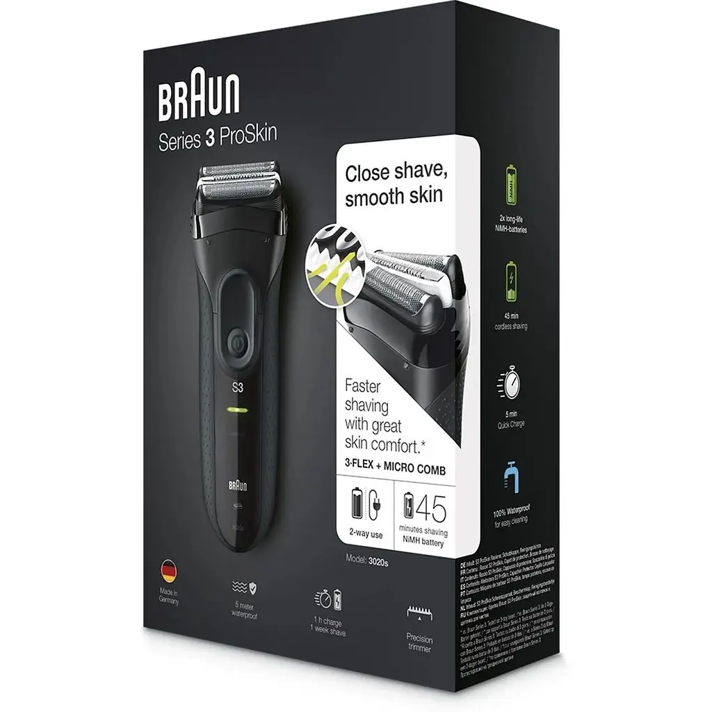 Електробритва чоловіча Braun Series 3 3020 Black - фото 3