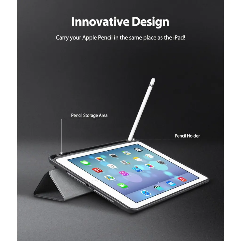 Чохол до планшета Ringke Smart Case для Apple iPad Pro 2020 12.9' BLACK (RCA4794) - фото 5