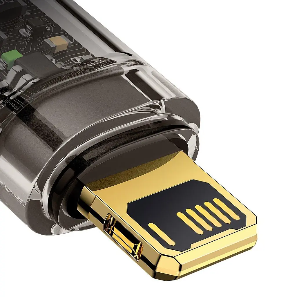Кабель Baseus Explorer Series Auto Power-Off Fast Charging Data Cable USB to Lightning 2.4A 1m CATS000401 - фото 6