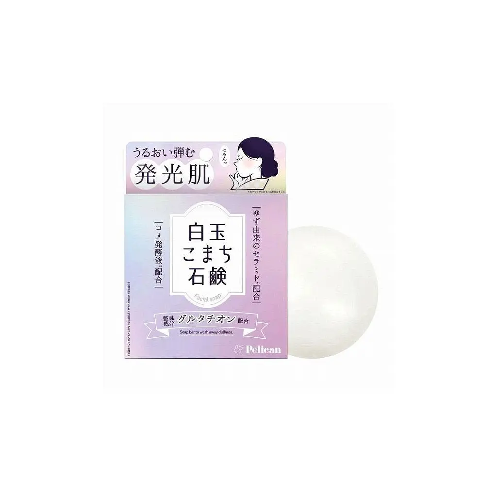 Тверде мило Pelican Face Soap для обличчя з глутатіоном 80 г (4976631481784) - фото 3