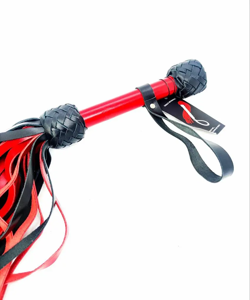 Флогер модель Flog3 35 хвостів Red/Black (Шкіра) N - фото 2