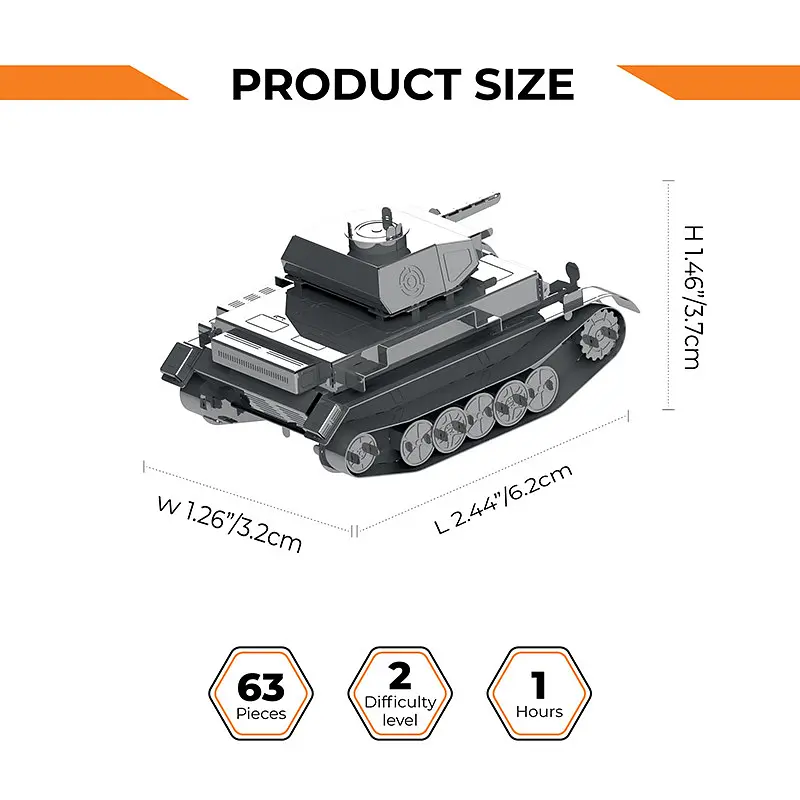 Колекційна модель Metal Time Pz.Kpfw. II Ausf. G MT061 (World of Tanks) - фото 7