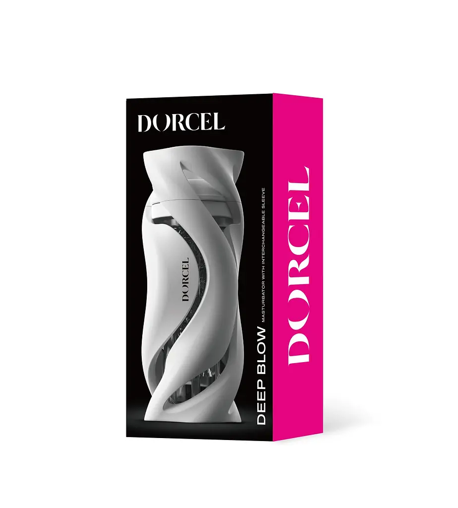Мастурбатор Dorcel DEEP BLOW WHITE, подвійне використання - фото 6