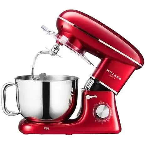 Тестомес планетарный Mozano AGD/ROB/01 2300 Вт 6.2 л 6 скоростей чаша нержавеющая сталь красный - фото 4