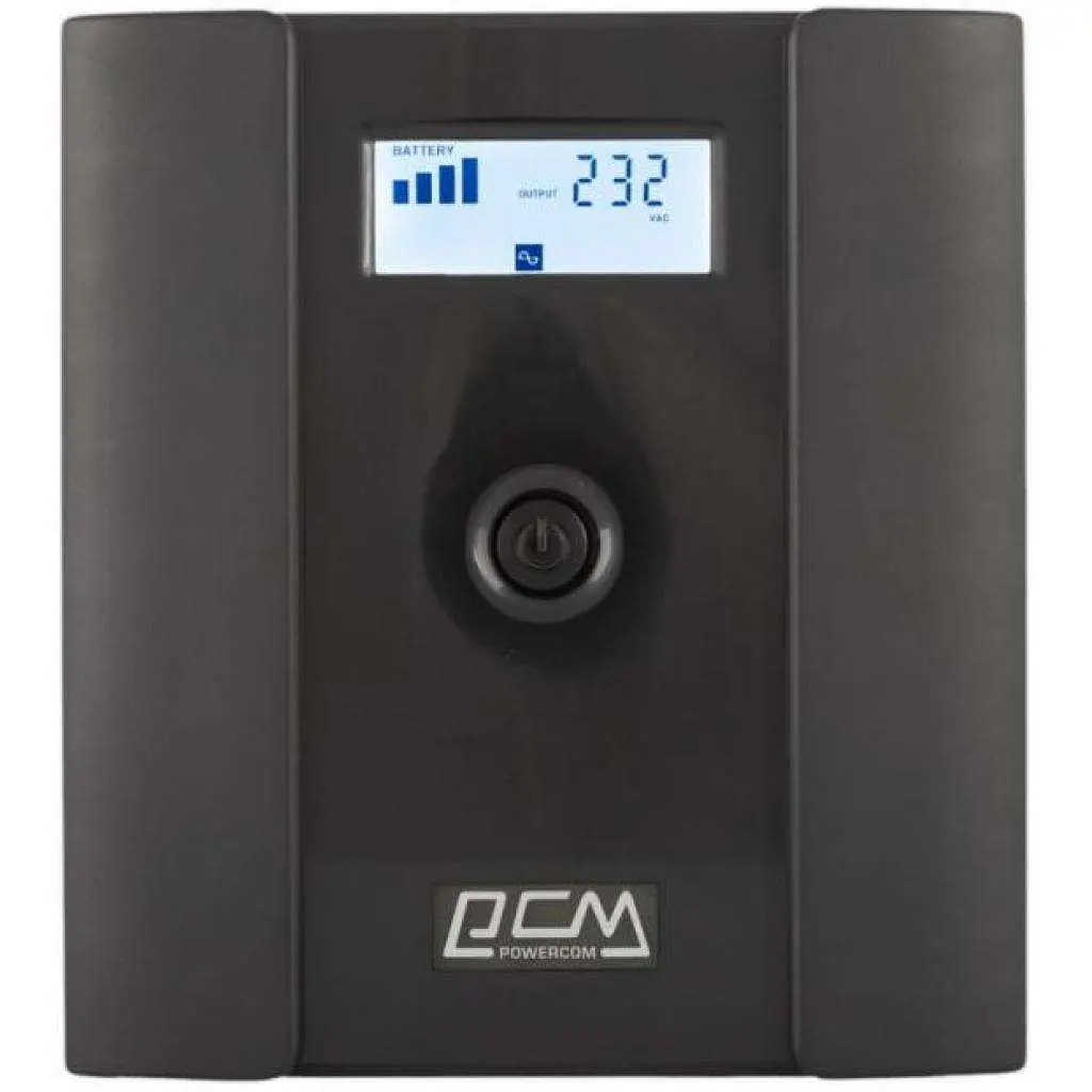 Джерело безперебійного живлення Powercom 1500 ВА / 900 Вт / 7.2 А*ч (RPT-1500AP (SCHUKO)) - фото 2