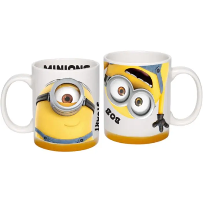 Кухоль порцеляновий Universal Minions. Stuart & Bob білий з помаранчевим низом 350 мл (75006351) - фото 2