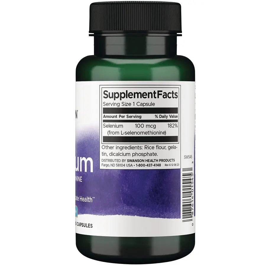 L-селенометіонін Swanson Selenium 100 mcg 300 капсул