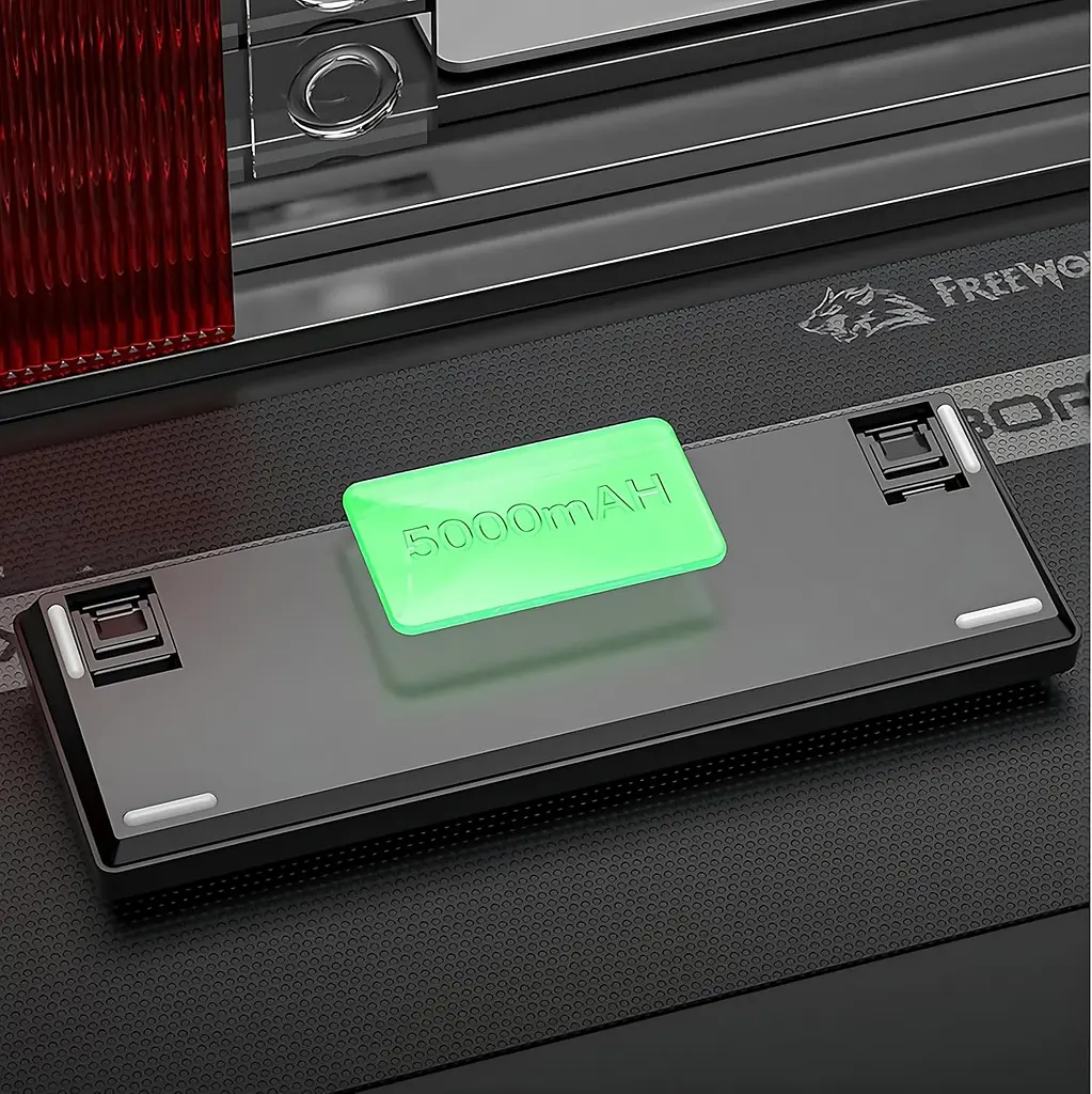 Ігрова дротова магнітна клавіатура FreeWolf F68 / Magnetic Switch / RGB / Wired / Black - фото 3