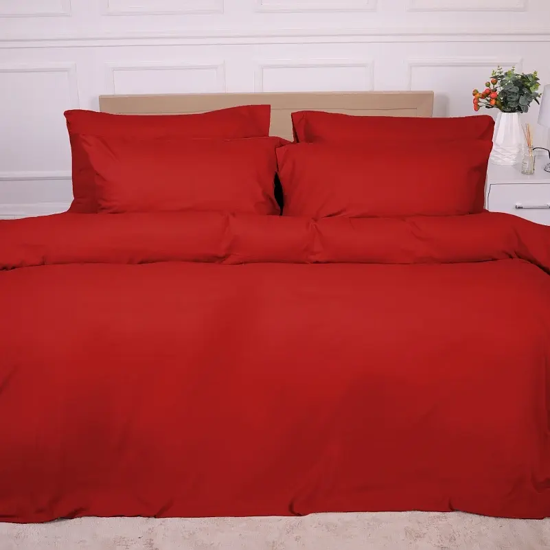 Простирадло на резинці MirSon Фланель 009 Red 200x200 см (2200009651984) - фото 7