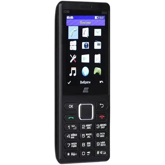 Мобільний телефон кнопковий 2E E280 2022 Dl Sim чорний (688130245210) - фото 8