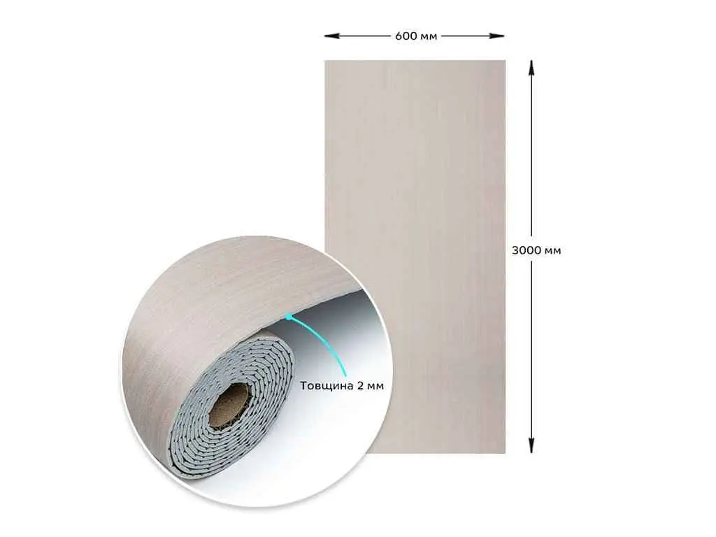 Самоклеюча вінілова плитка в рулоні STICKER WALL 600*3000*2мм Мат SW-00002052 - фото 4