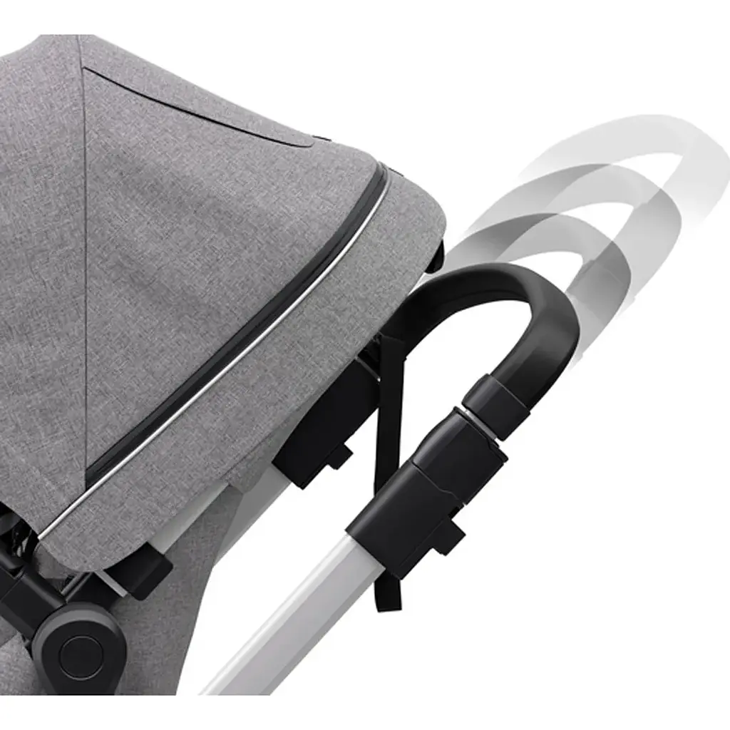 Детская коляска Thule Sleek Aluminum/Gray Melange [11000001] [107616] - фото 7