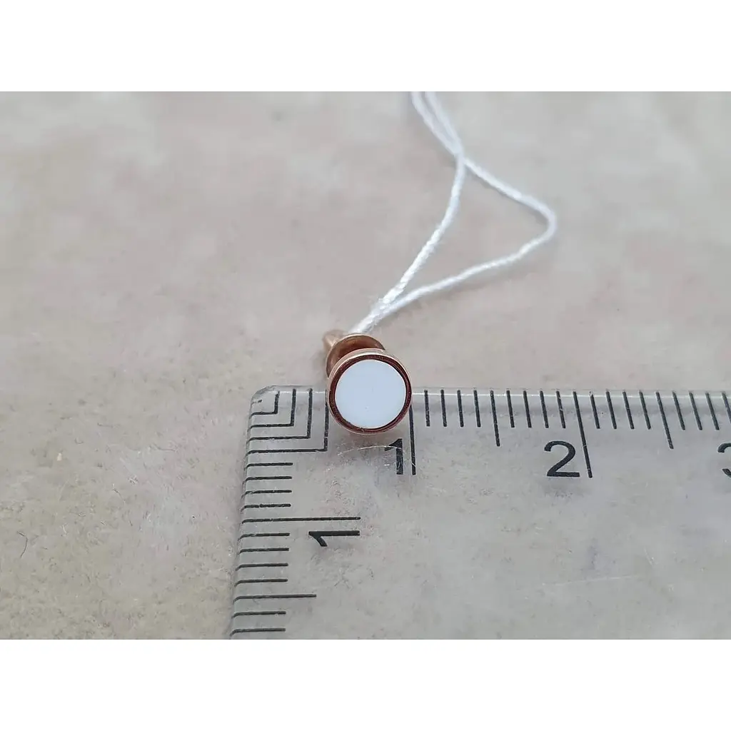 Золотая моносерьга-пуссета Tango с эмалью. 500039Ш - фото 4