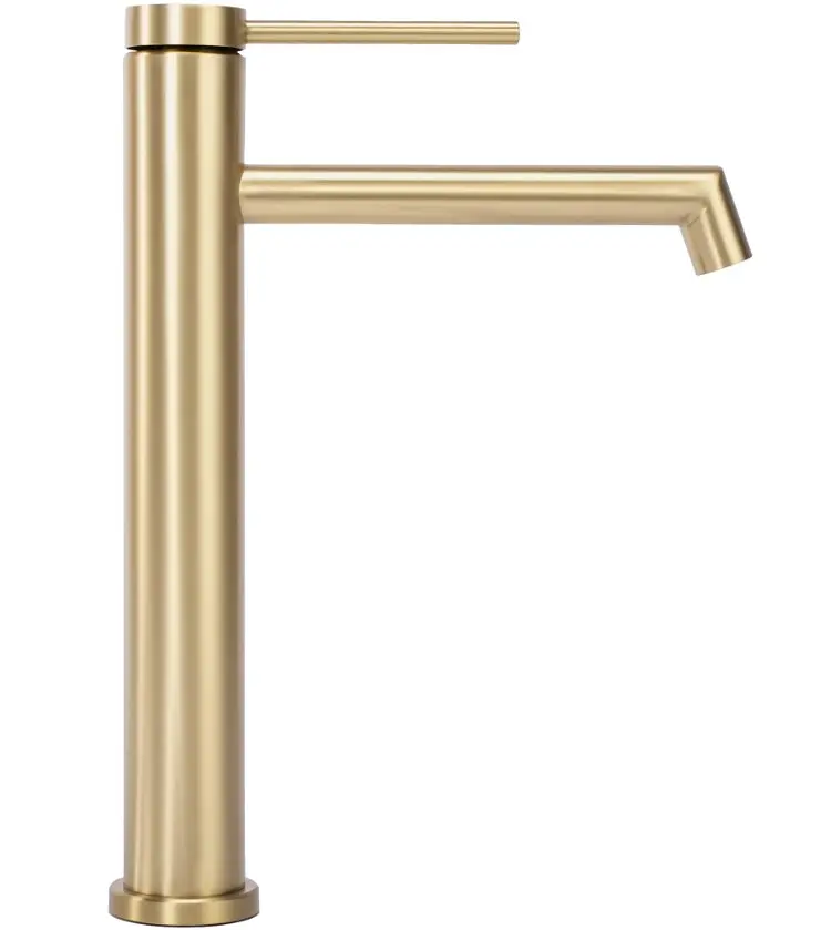 Змішувач для умивальника Rea Foss gold brushed високий (REA-B5319) - фото 2