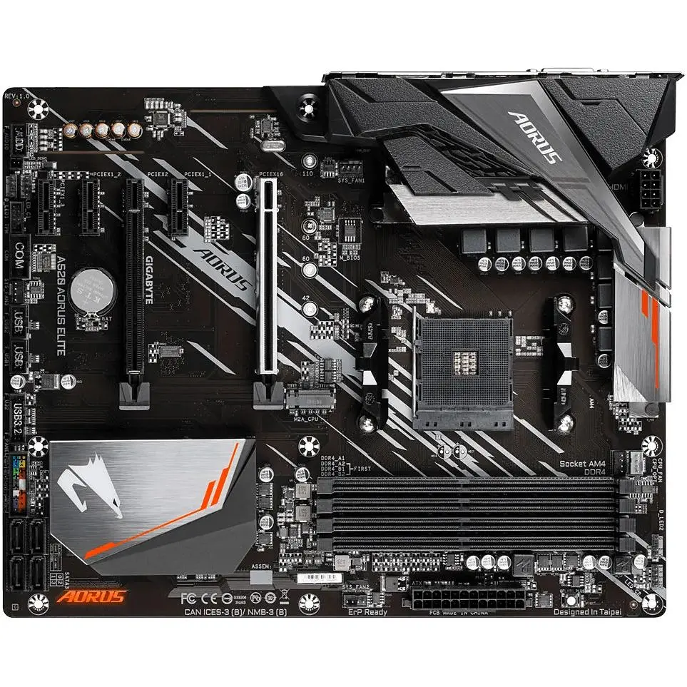 Материнская плата Gigabyte A520 Aorus Elite - фото 2