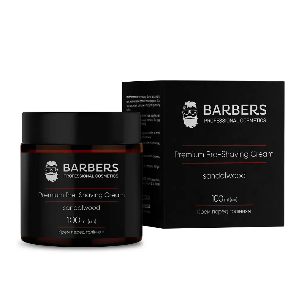 Крем перед голінням Barbers Pre-Shaving Cream Sandalwood 100 мл