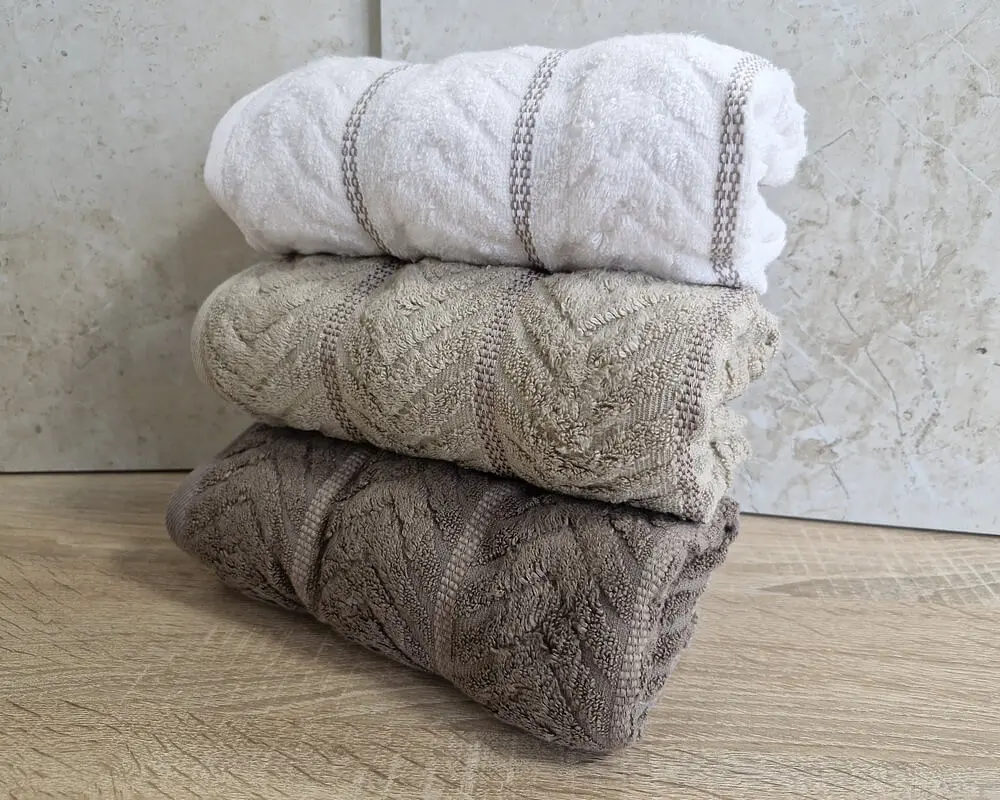 Набір турецьких махрових рушників Cestepe MicroCotton Premium 3 штуки 50x90 Multi 1 щільність 600 г/м2 - фото 8