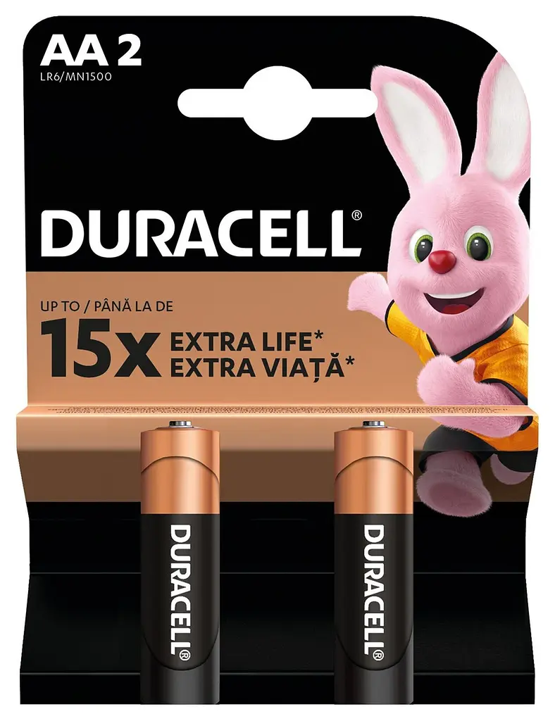 Лужні батарейки Duracell AA, 2 шт. (6409640) - фото 2
