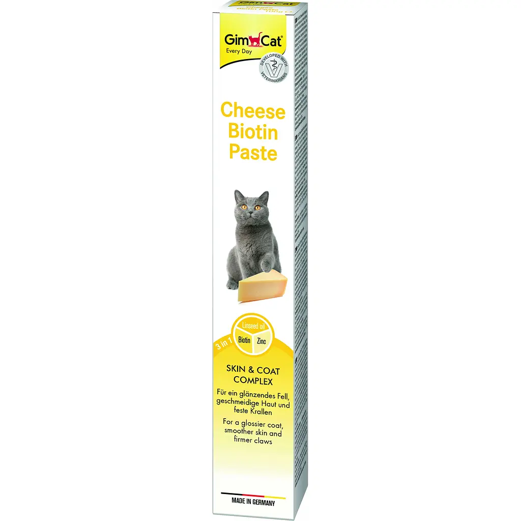 Паста для кошек GimCat Cheese Biotin Pasta 100 г (G-401010) - фото 3