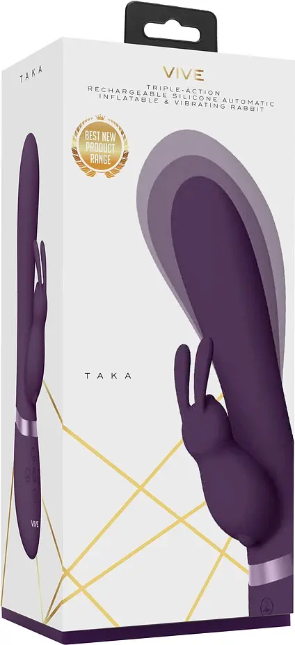 Вібратор-кролик Vive Taka 21.3 см фіолетовий - фото 7