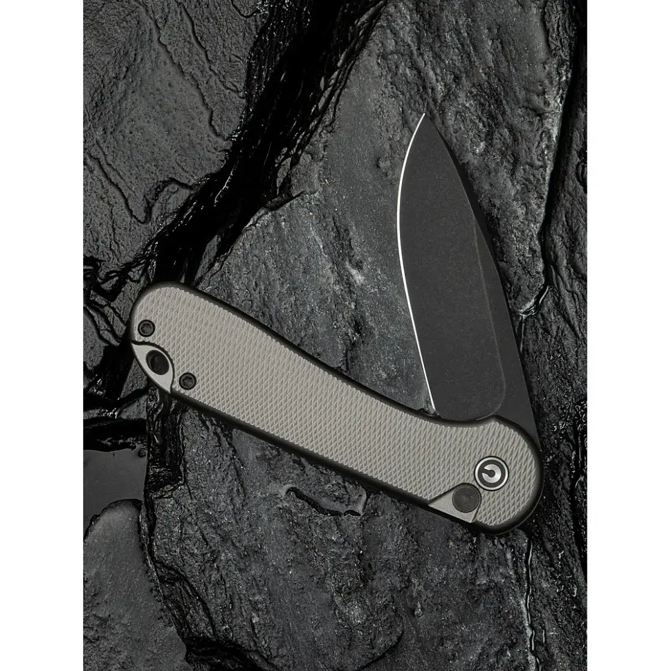 Ніж Civivi Button Lock Elementum II, Grey Aluminum, Darkwash (C18062PD-1) - фото 12