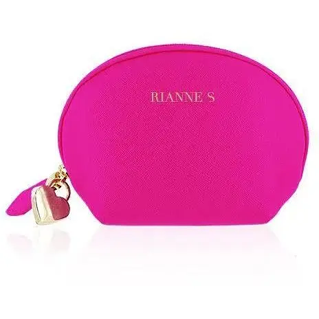 Віброяйце Rianne S: Pulsy Playball Deep Pink з вібруючим пультом Д/У косметичка-чохол - фото 3