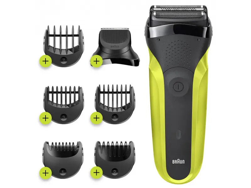 Электробритва Braun Series 3 300BT black/green