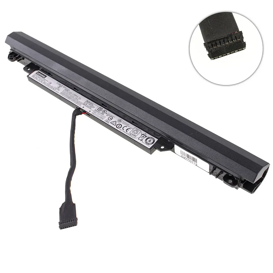 Акумулятор для ноутбука Lenovo L15S3A02 (IdeaPad 110-14IBR, 110-15IBR, 110-15ACL) 10.8V 2200 mAh 24Wh Black (5B10L04167) - фото 2