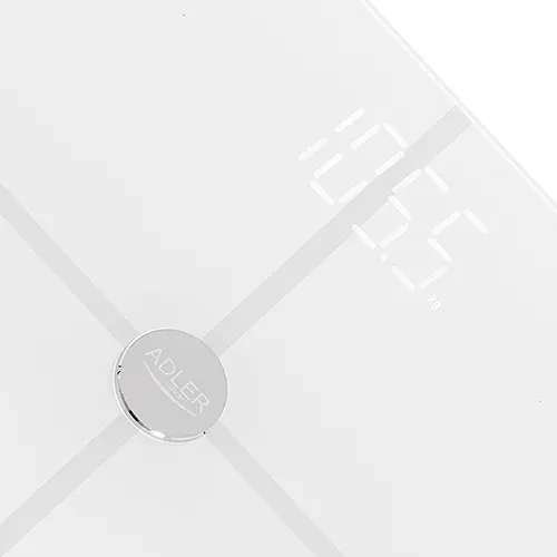 Аналітичні ваги підлогові Adler AD 8187 з додатком FitGo до 180 кг пам'ять 8 користувачів 12 показників Білі - фото 3