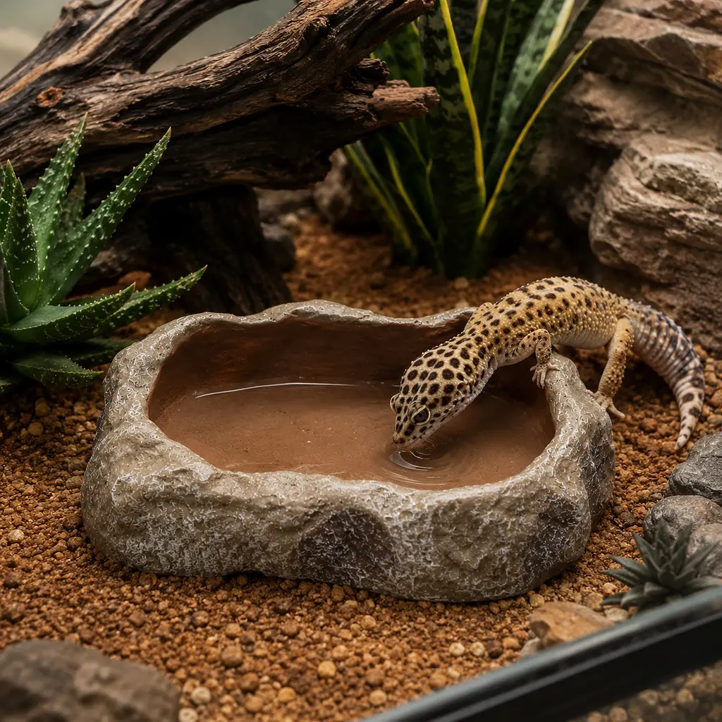 Миска для тераріуму Hobby Cera Dish Granite 1 10x6,5x2,5см (37800) поїлка та годівниця під натуральний камінь - фото 3
