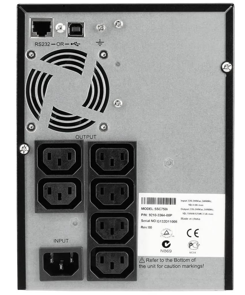Джерело безперебійного живлення Eaton 750 ВА / 525 Вт / 7 А*ч (5SC750I) - фото 2