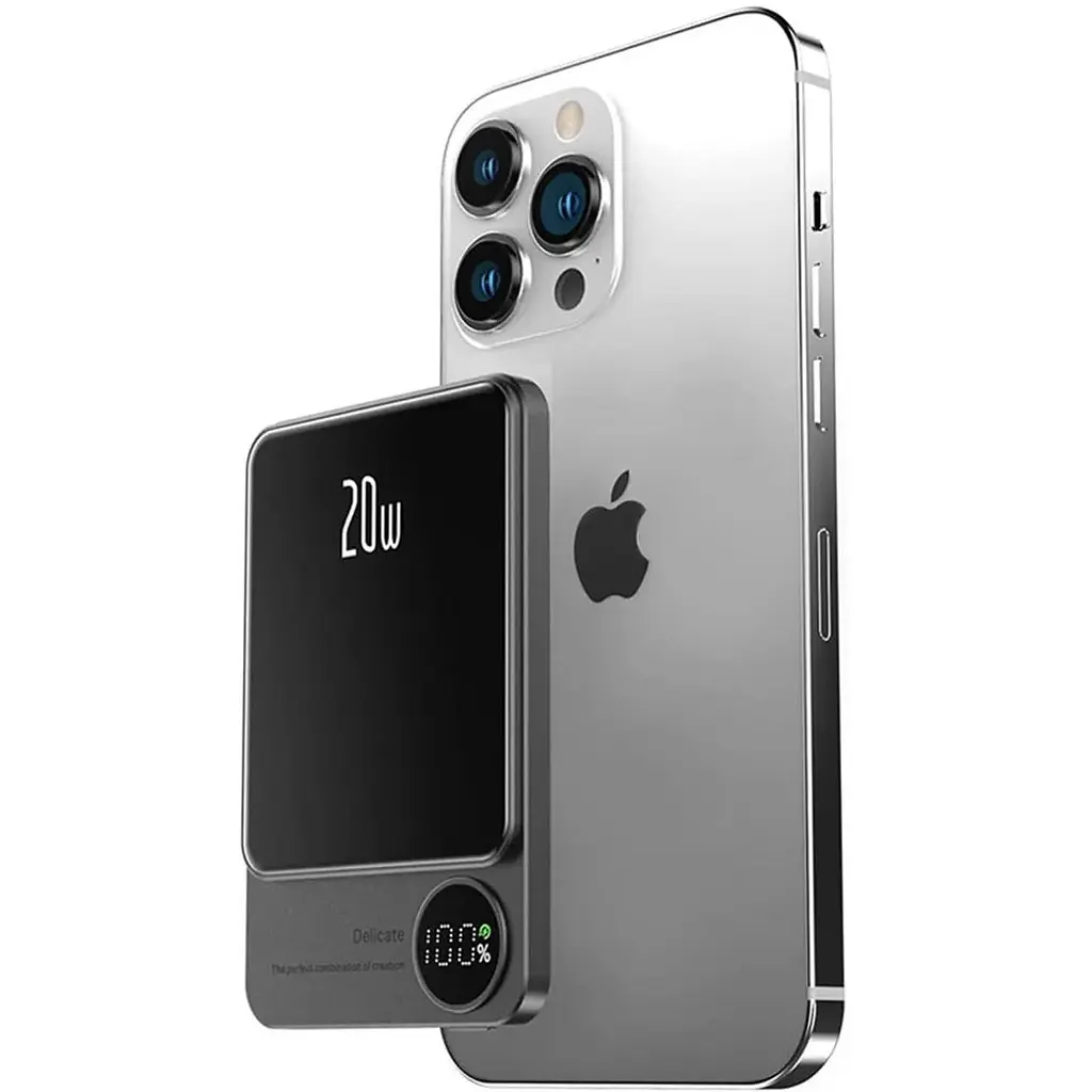 Повербанк Q9 MagSafe Power Bank Q9 беспроводной с беспроводной зарядкой для iPhone 5000 mAh 20W - фото 2