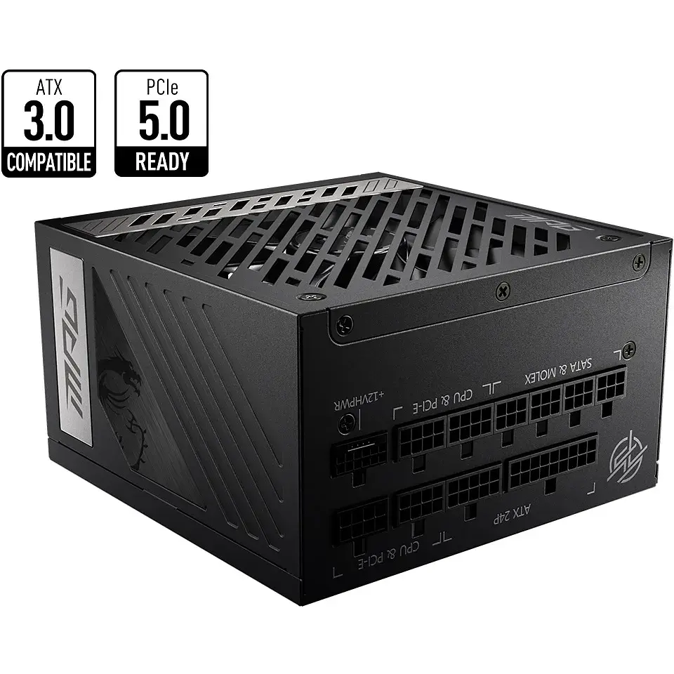 Блок живлення MSI 1000W (MPG A1000G PCIE5) - фото 5